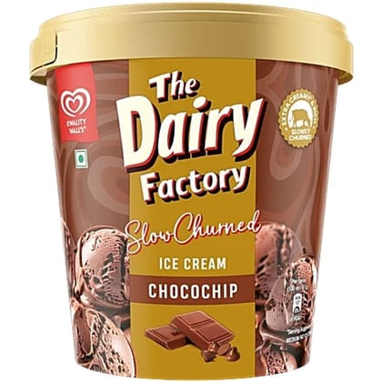 Kwality Wall's The Dairy Factory Chocochip Ice Cream, 700 ml - 700 mL - 700 mL - One unit