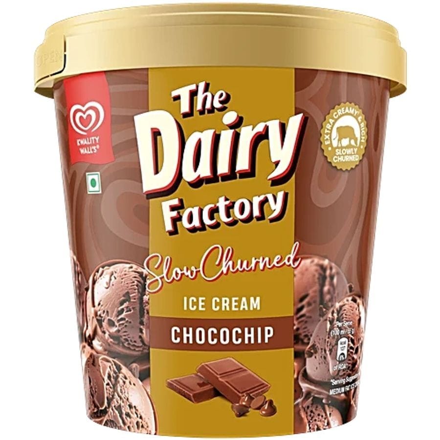 Kwality Wall's The Dairy Factory Chocochip Ice Cream, 700 ml - 700 mL - 700 mL - One unit