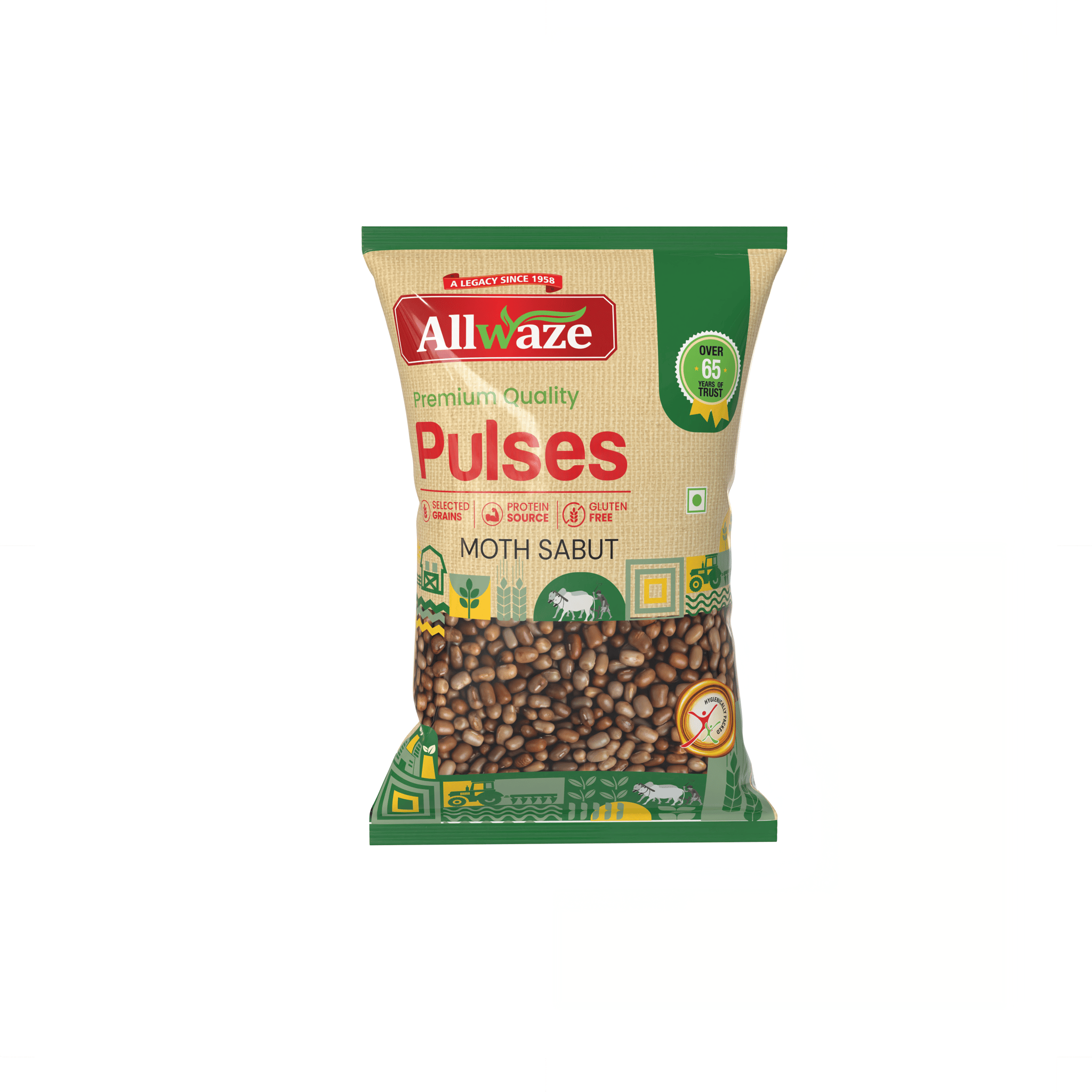Allwaze Moth sabut 500gram
