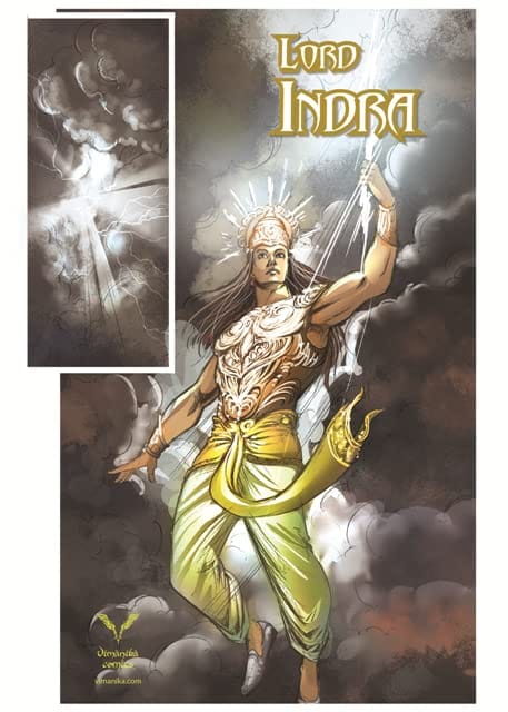 Vimanika Comics Lord Indra Printed Poster Pack of 1 Pcs