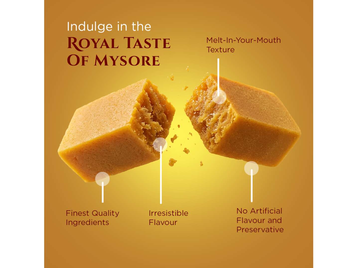 Lal Sweets Mysore Pak Signature - 400g (With Rakhi Gift)