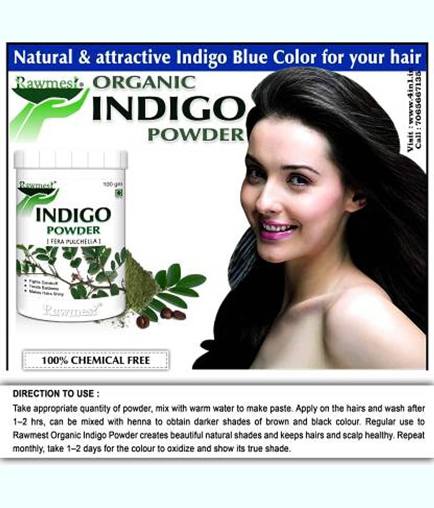 rawmest Natural Indigo Powder  500 gm Vitamins Powder