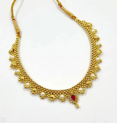 Thushi / Choker Necklace - Traditional Maharashtrian Jewellery G