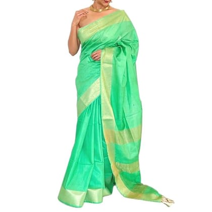 Women's Kota Silk Saree With Running Blouse piece