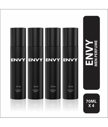 Envy Natural Spray Perfume Premium & Long Lasting Eau de Parfum - For Men 70 ml (Pack of 4)