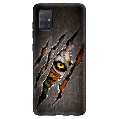 Thriller Eyes Samsung A71 Premium Embossed Mobile cover