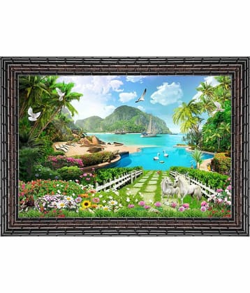 Indianara Landscape Painting With Frame