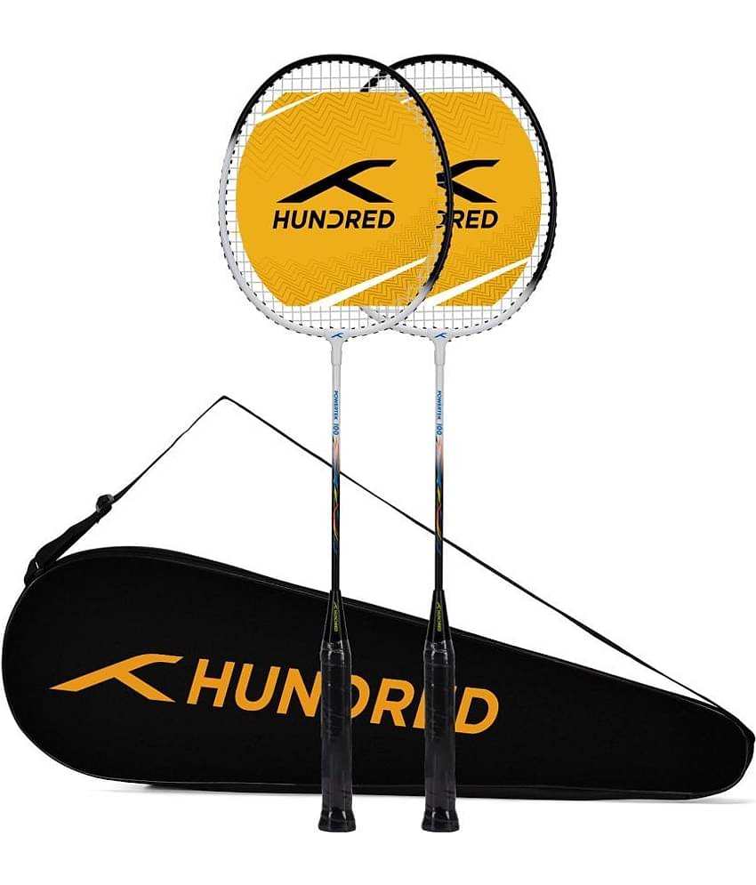 HUNDRED Multicolor Badminton Racquet ( Pack of 2 )