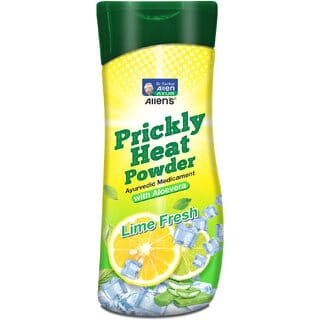 (Pack Of 4) Prickly Heat Powder With Aloevera Lime Fresh 150 gm