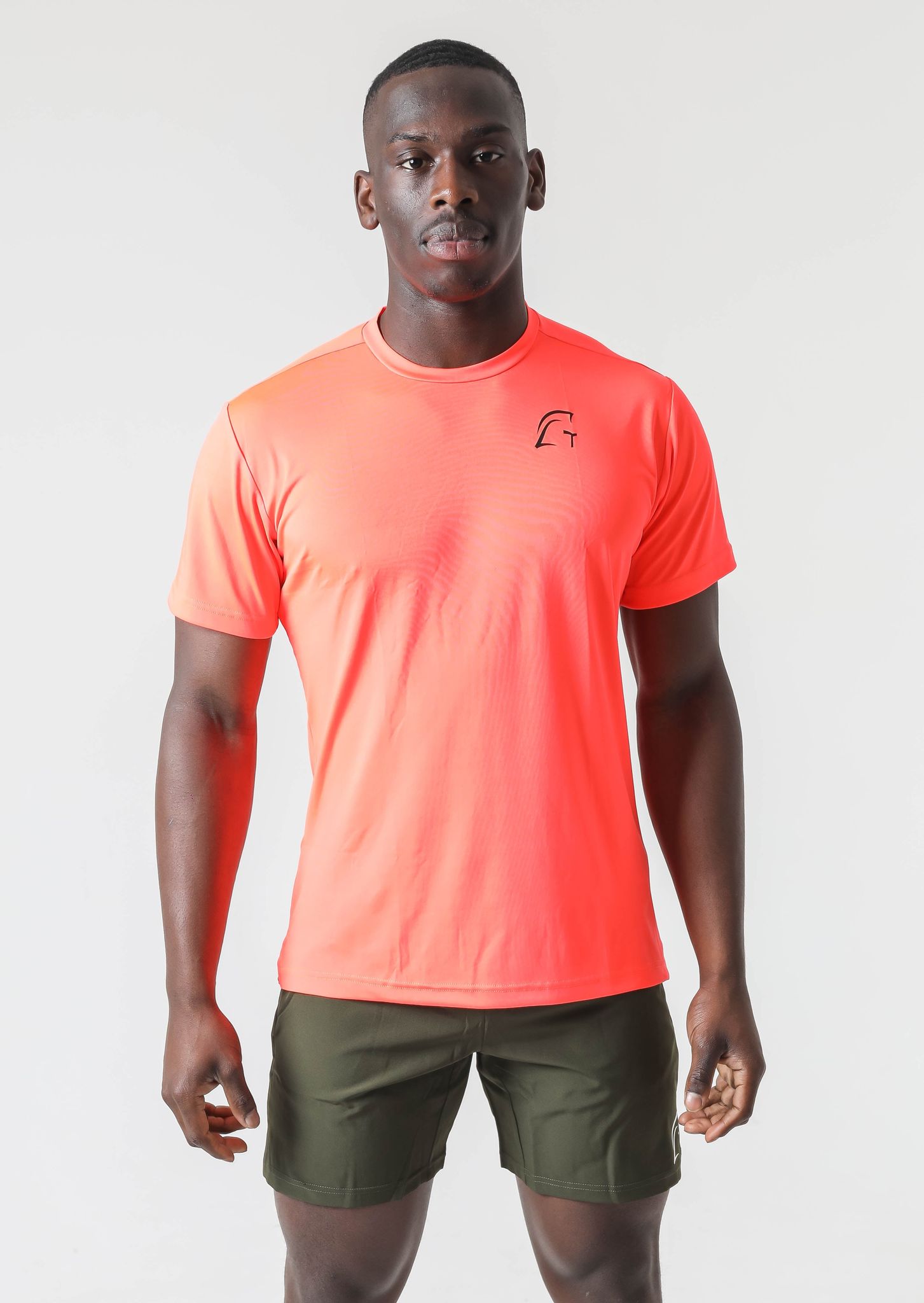 Kryjer X NTC Essential Range Half T-Shirt - Neon Orange-S