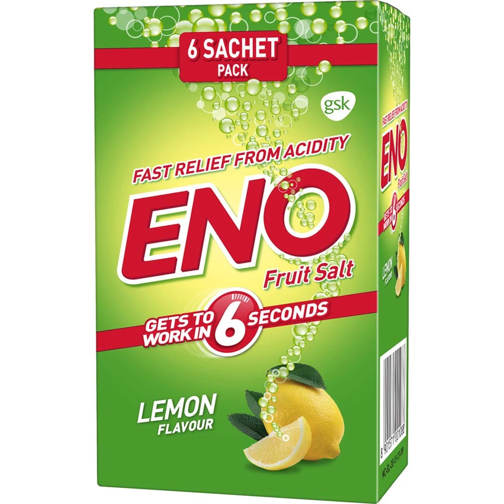Eno Lemon Multipack Digestive Fruit Salt, 30 Gm (Pack Of 6)