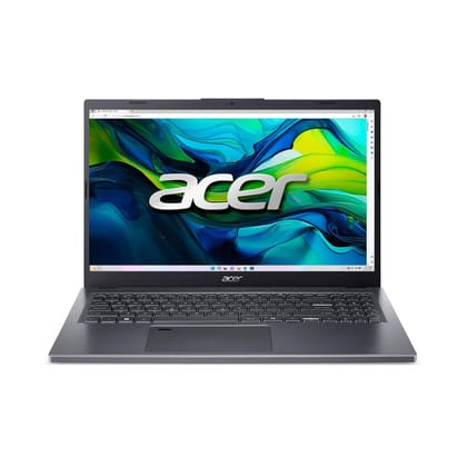 Acer Aspire 15(A15-51M) Intel Core 5-120U Processor Laptop (Win11 Home/16GB RAM/512GB SSD/Intel Graphics) A15-51M with 15.6" Full HD IPS Display, Fingerprint Reader, Backlit Keyboard, Steel Grey, 1.77KG