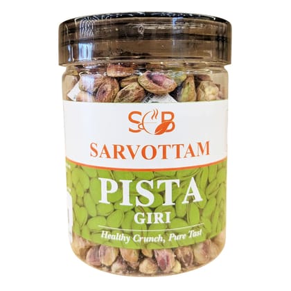 Sarvottam Premium Pista Giri 250g Box | Natural Shelled Pistachios | Rich in Protein & Fiber | Healthy Crunchy Snack | Perfect for Gifting & Daily Nutrition