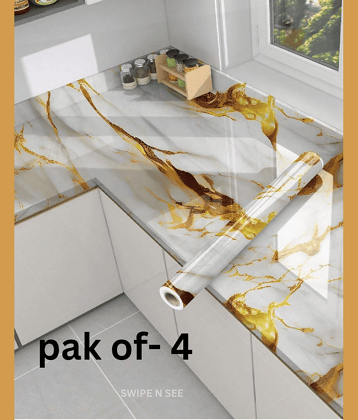 swipe n see Abstract Wallpaper ( 60 x 200 ) cm ( Pack of 4 )