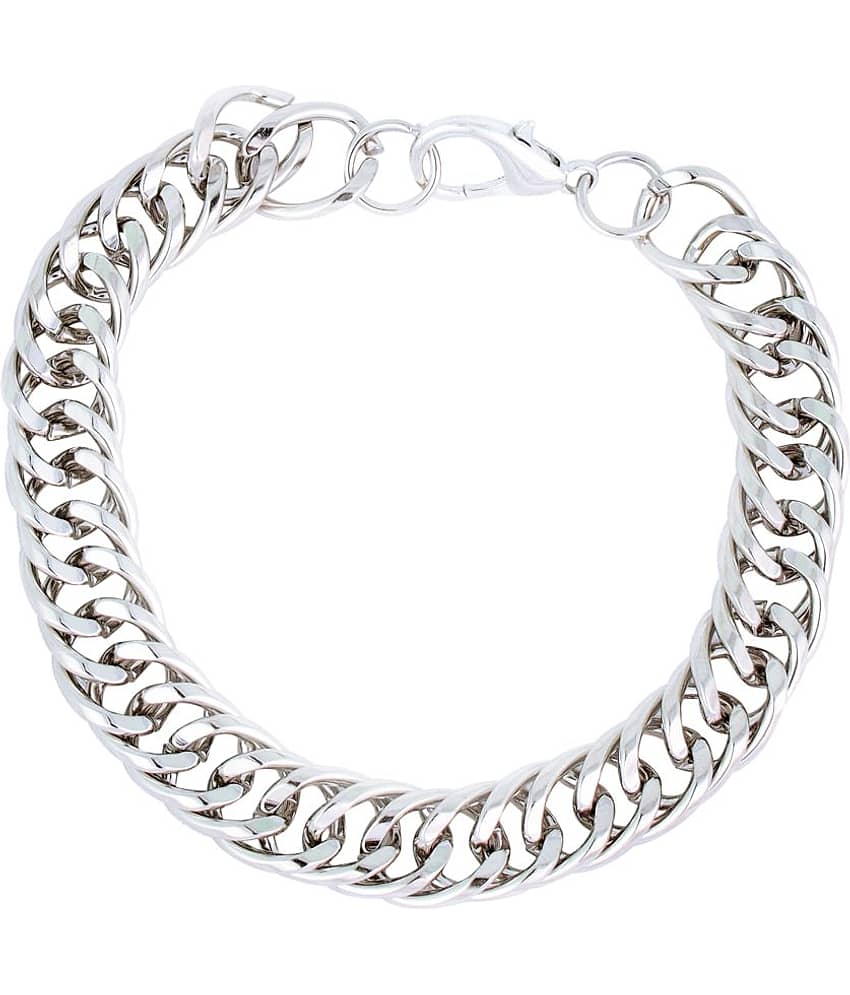 FASHION FRILL - Silver Bracelet ( Pack of 1 )
