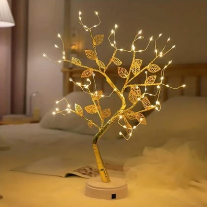 GLOWSERIE Enchanting Gold Tree LED Light Decor for Home Ambiance