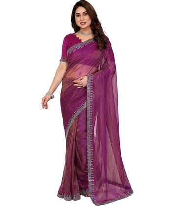 ANAND SAREES Net Solid Ilkal Saree With Unstitched Blouse Piece ( Yellow )