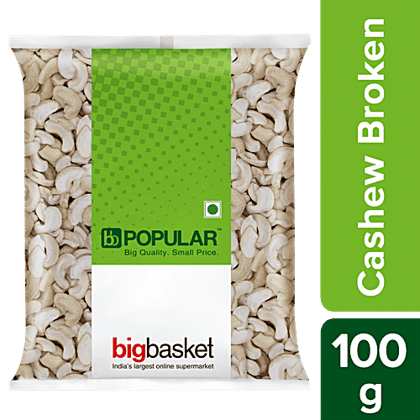 BB Popular Cashew/Kaju - Broken, 100 g Pouch