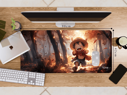 "Chibi Luffy: The Happy Version" Gaming Mousepad- Elevate Your Gaming Experience-Extra Large (42CM X 90CM)