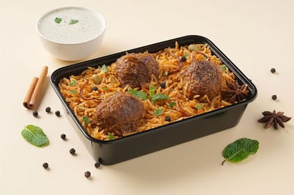 Hyderabadi Mutton Kefta Biryani
