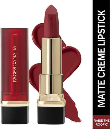 FACES CANADA Comfy Matte Creme Lipstick - Now Or Never 10, 4.2g , 8HR Long Stay