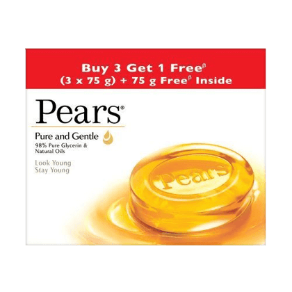 Pears Bathing Soap Pure & Gentle 3 x 75g