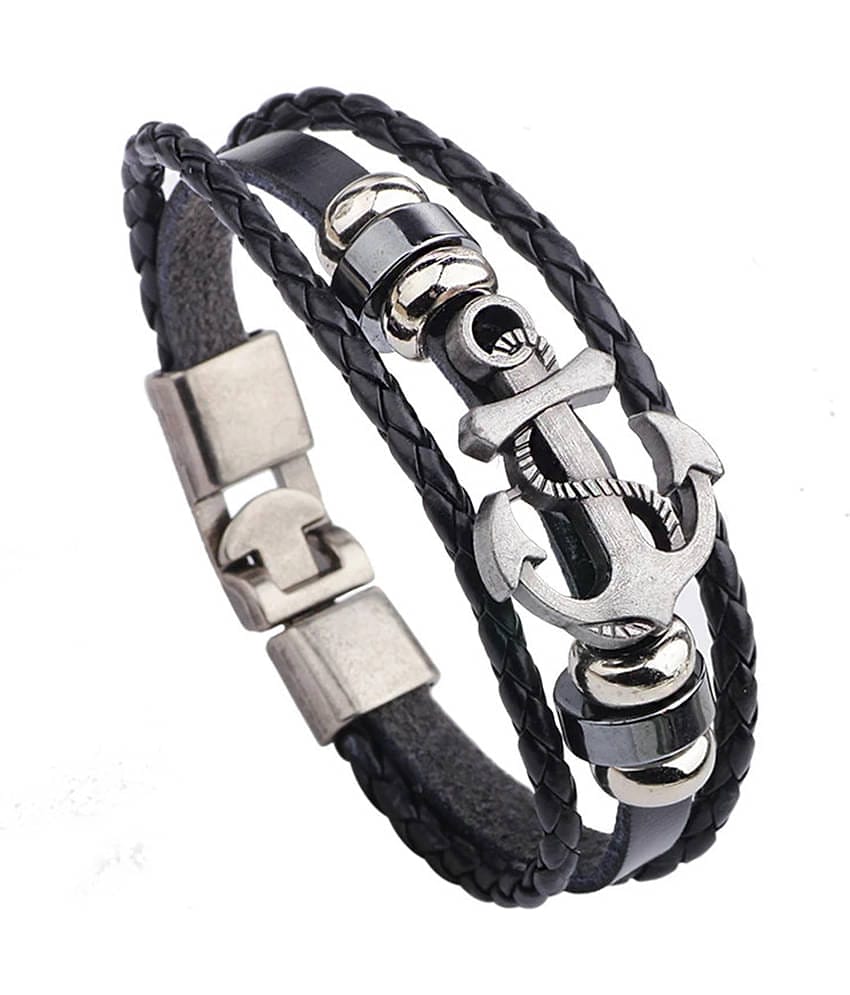 Thrillz Black Bracelet ( Pack of 1 )