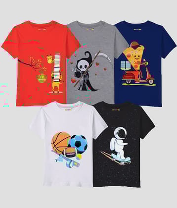 Kuchipoo Pack of 1 Boys Cotton Blend Polo T-Shirt ( Multicolor4 )