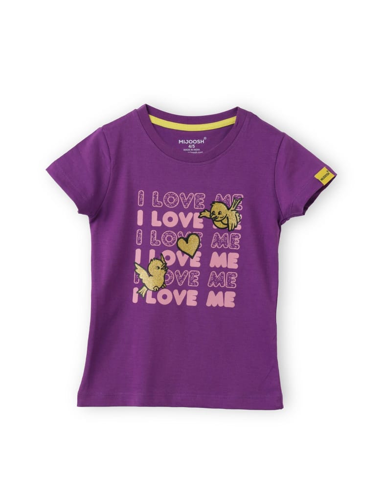 Sophisticated Kids Girls T shirt Cotton Sparkling Grape Violet Love Tweety 2025 at ShopCircuit |