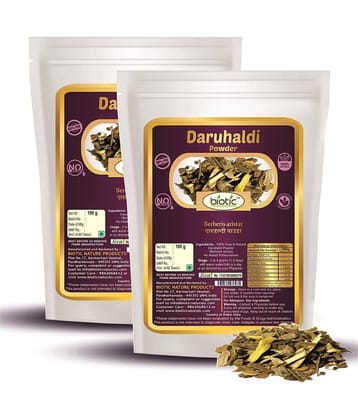 Biotic Daruhaldi Powder (Berberis aristata) Daru Haldi Powder 200 gm