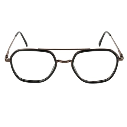 TERRY & CO Zero Power Blue Cut Eyeglasses | Metal Frame | Medium Size | Anti-Reflective, UV Protection, Lightweight | Spring Hinges | Unisex