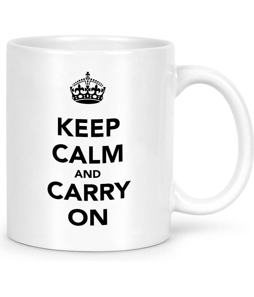 Idream Quote Printed Ceramic Coffee Mug 1 Pcs 330 mL