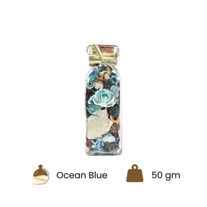Ocean Blue Fragrant Dried Flowers Potpourri Jar for Home Decor Ocean Blue Fragrant Dried Flowers Potpourri Jar for Home Decor