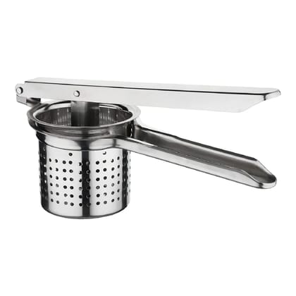 Stainless Steel Potato Masher & Ricer  Heavy-Duty Presser, Crusher & Squeezer  Ideal for Potatoes ,Radishes, Vegetables