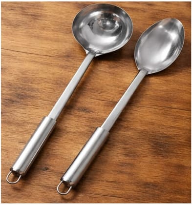 Stainless Steel Serving Spoon Silver Soup Spoon, Rice Serving Spoon