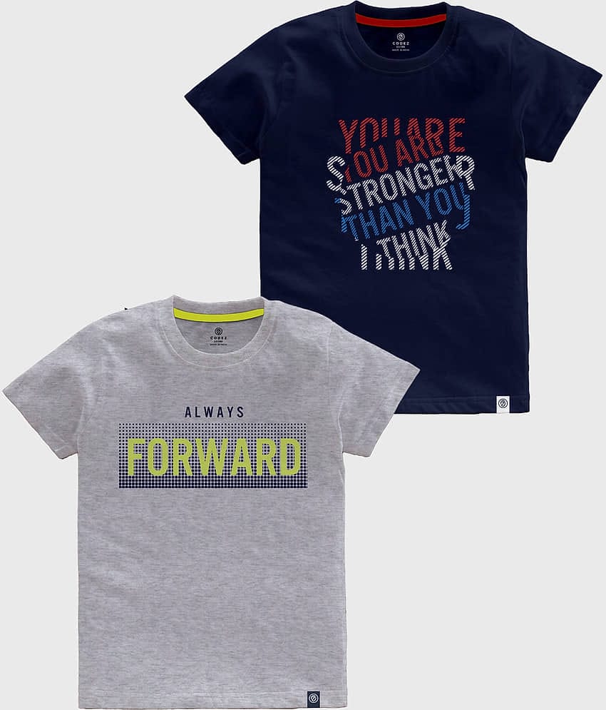 CODEZ Pack of 4 Boys Cotton T-Shirt ( Multicolor )
