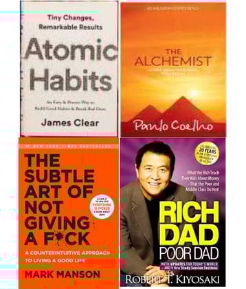 Atomic Habits + The Alchemist + The Subtle Art + Rich Dad Poor Dad