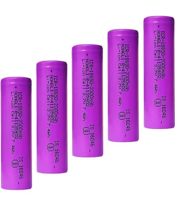 A Grade 18650 Li-ion 2000mAh Rechargeable Battery (PACK OF 5)