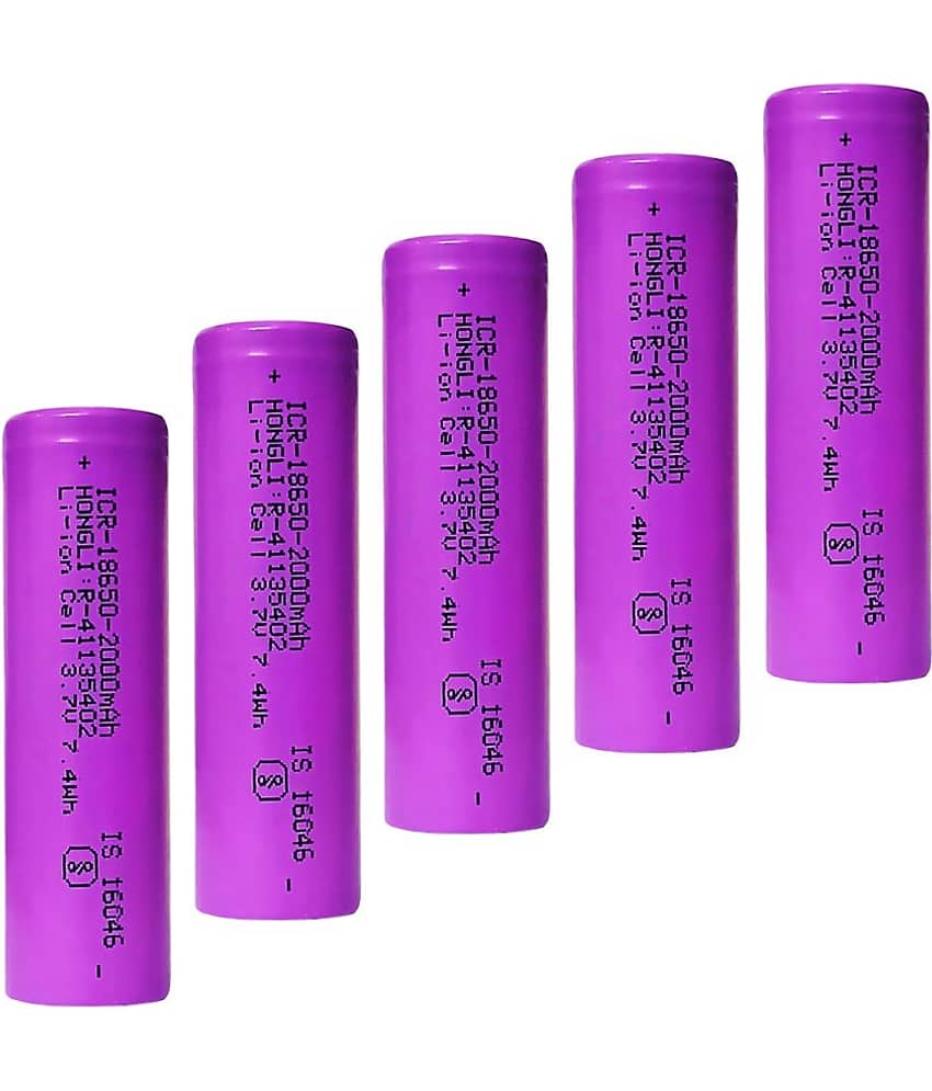 A Grade 18650 Li-ion 2000mAh Rechargeable Battery (PACK OF 5)