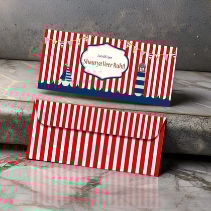 Personalised Money Envelopes - Sailor Theme - Set of 20
