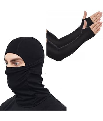 Bentag - Black Cotton Anti Pollution Mask ( Pack of 1 )