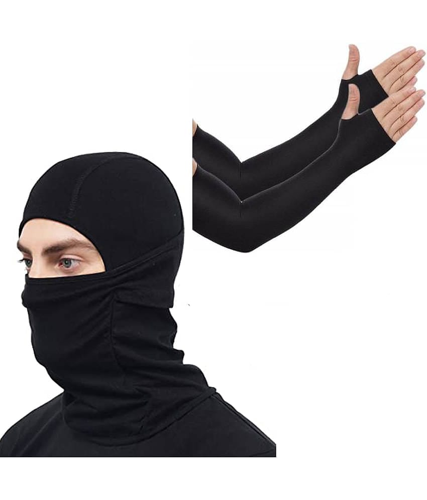 Bentag - Black Cotton Anti Pollution Mask ( Pack of 1 )