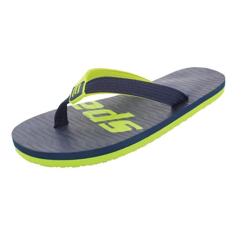 Sparx SF204 Navy Blue Neon Green G No 8 Mens Slipper