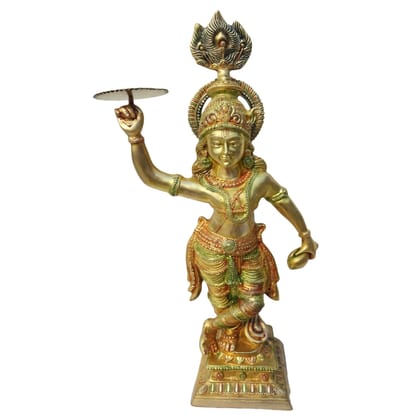 Brass Showpiece Krishan Ji With Chakra Idol Statue (BSMAS072)