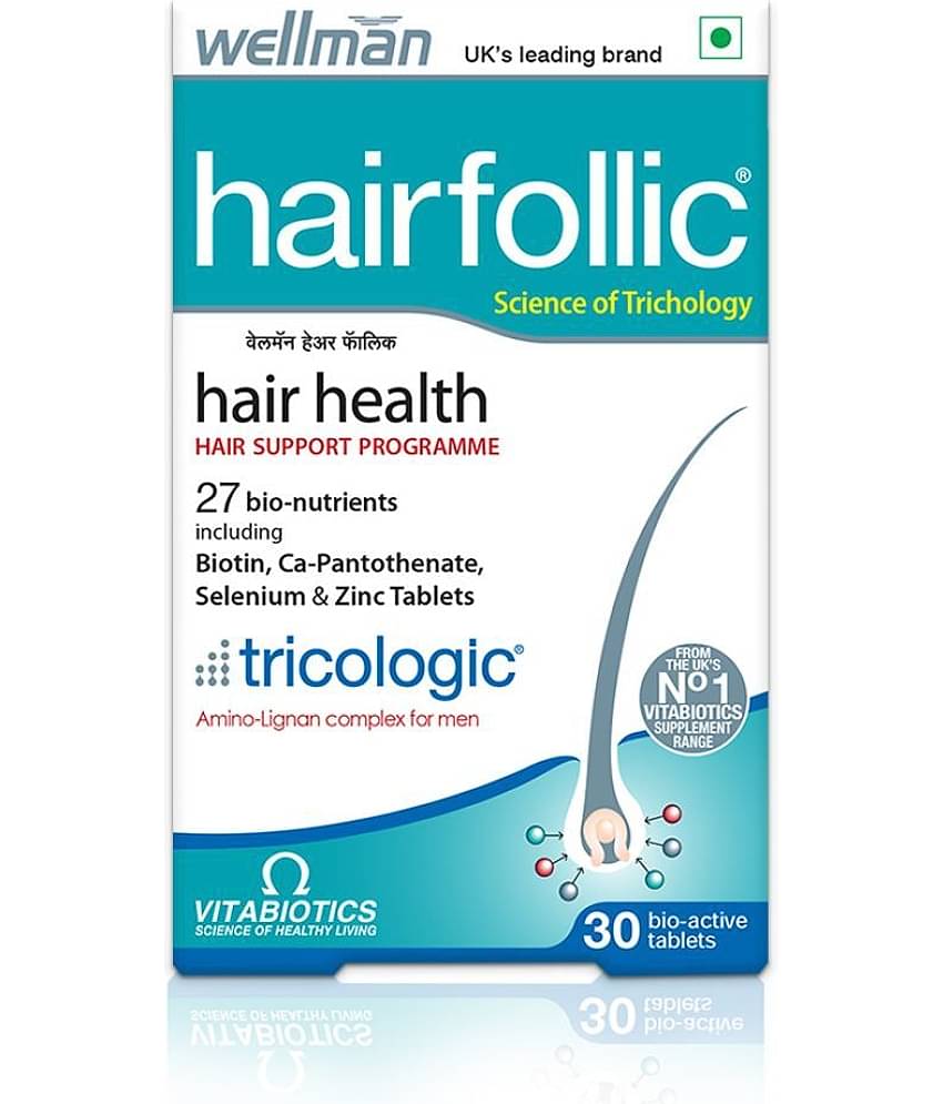 Wellman Hairfollic hair supplement 30 no.s Multivitamins Tablets