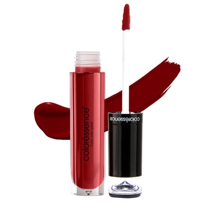 Coloressence Liquid Transfer Proof Lipstick, Cherry Pie, 4ml | Long Lasting | Matte Finish | Waterproof | Fadeproof | Highly Pigmented | Hydrating Formula | Smudgeproof Coloressence Liquid Transfer Proof Lipstick, Cherry Pie, 4ml | Long Lasting | Matte F