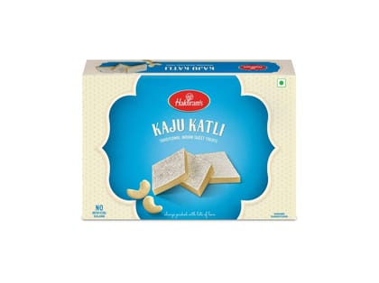 Haldiram's Kaju Katli 400g | Kaju Katli Made with Finest Cashews | Kaju Barfi | Indian Mithai | No Added Colours | Premium Handcrafted Traditional Swe