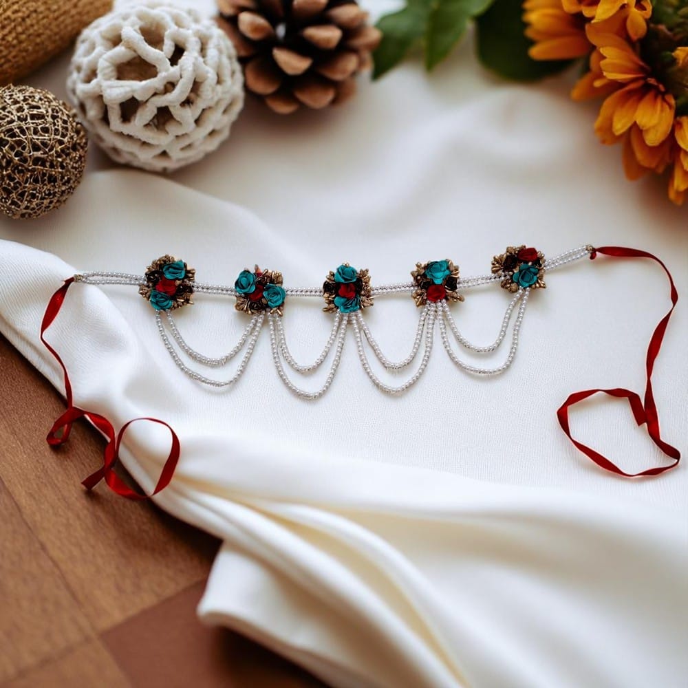 Artificial Flower Jwellery ( 1 set )