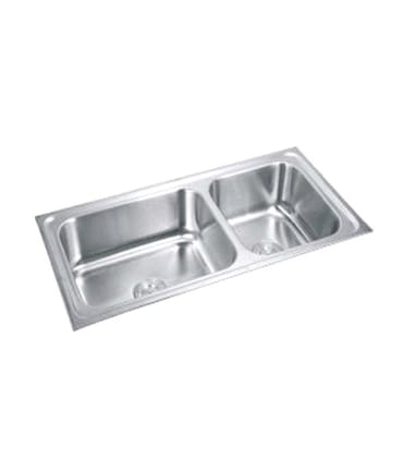 Stainless Steel Kitchen Double Bowl Sink 40X20 with Bowl Size 20X16 and 14X16 (Gloss Finished)