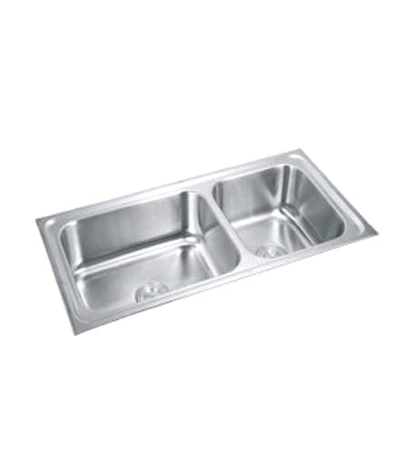 Stainless Steel Kitchen Double Bowl Sink 40X20 with Bowl Size 20X16 and 14X16 (Gloss Finished)